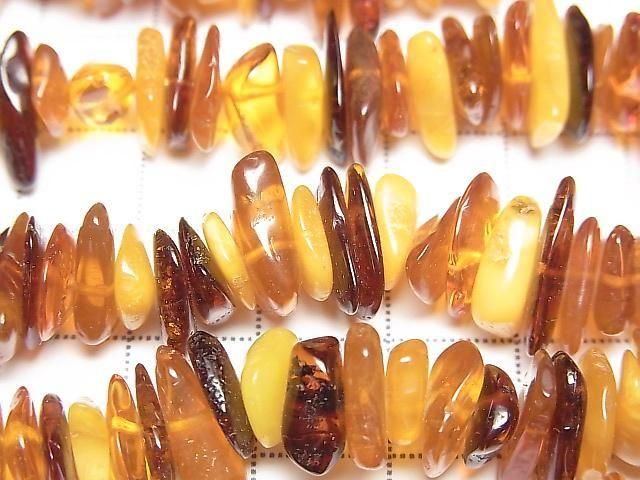 [Video] Baltic Amber Chips (Small Nugget) MultiColor Necklace
