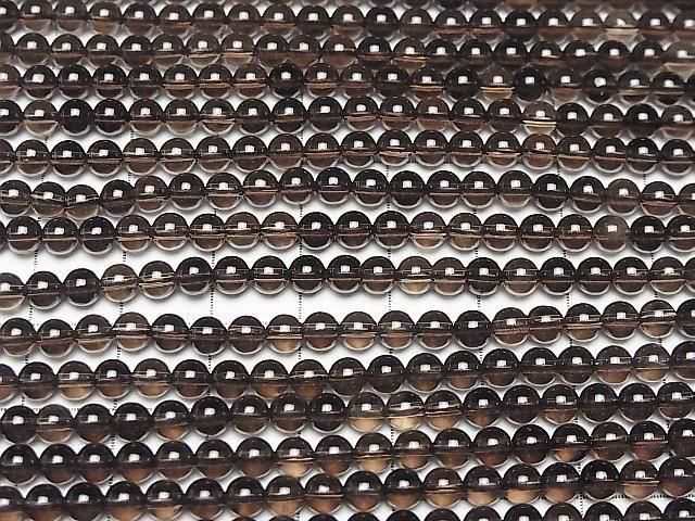 [Video] Smoky Quartz AAA Round 4mm 1strand beads (approx. 15 inches/36 cm)