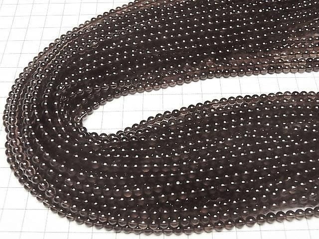 [Video] Smoky Quartz AAA Round 4mm 1strand beads (approx. 15 inches/36 cm)