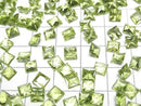 [Video] High Quality Peridot AAA Loose Stone Princess Cut 5x5mm 2pcs