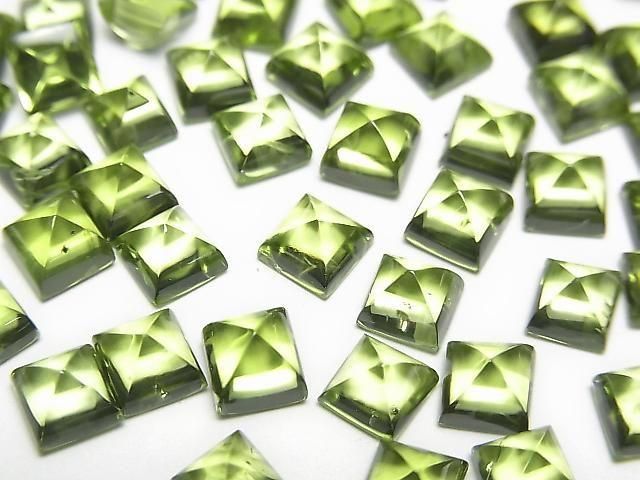 [Video] High Quality Peridot AAA Sugarloaf Cut 5x5mm 2pcs