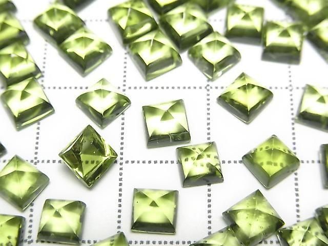 [Video] High Quality Peridot AAA Sugarloaf Cut 5x5mm 2pcs