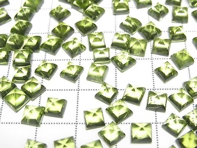 [Video] High Quality Peridot AAA Sugarloaf Cut 5x5mm 2pcs