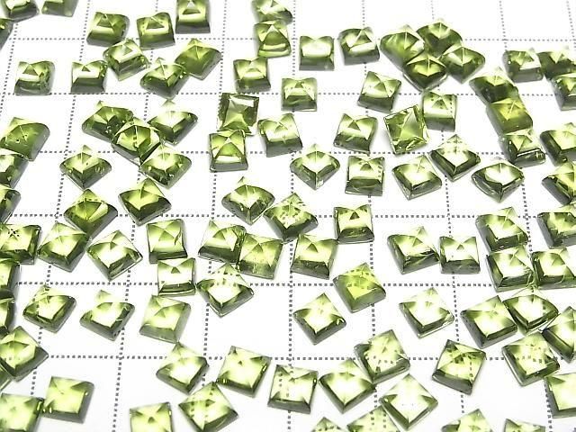 [Video] High Quality Peridot AAA Sugarloaf Cut 5x5mm 2pcs