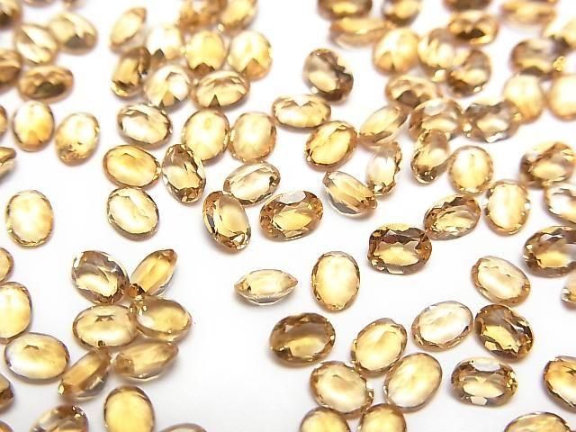 [Video] High Quality Madeira Citrine AAA Loose Stone Oval Faceted 4x3mm 10pcs