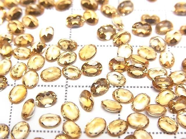 [Video] High Quality Madeira Citrine AAA Loose Stone Oval Faceted 4x3mm 10pcs
