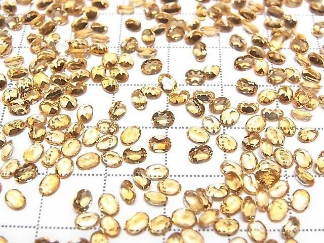 [Video] High Quality Madeira Citrine AAA Loose Stone Oval Faceted 4x3mm 10pcs