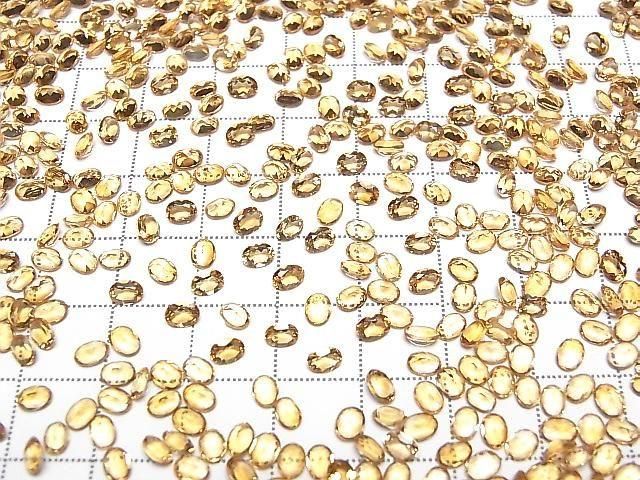 [Video] High Quality Madeira Citrine AAA Loose Stone Oval Faceted 4x3mm 10pcs