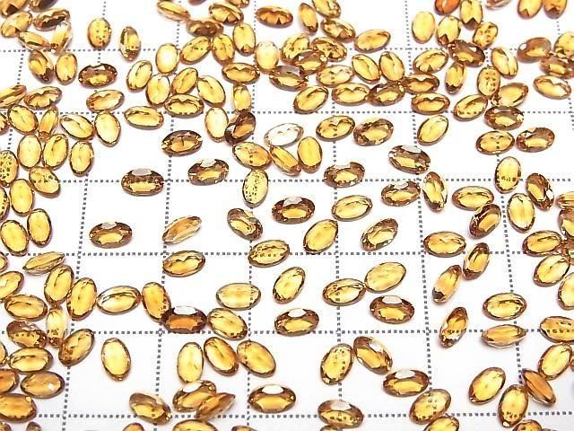 [Video] High Quality Madeira Citrine AAA Loose Stone Oval Faceted 5x3mm 10pcs
