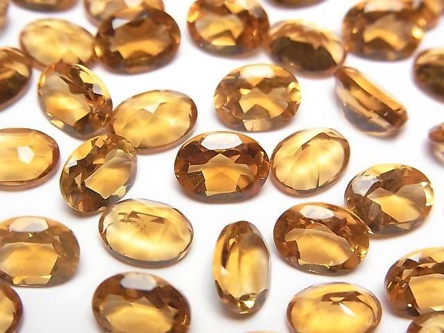 [Video] High Quality Madeira Citrine AAA Loose Stone Oval Faceted 8x6mm 2pcs