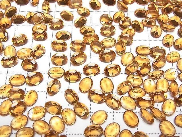 [Video] High Quality Madeira Citrine AAA Loose Stone Oval Faceted 8x6mm 2pcs
