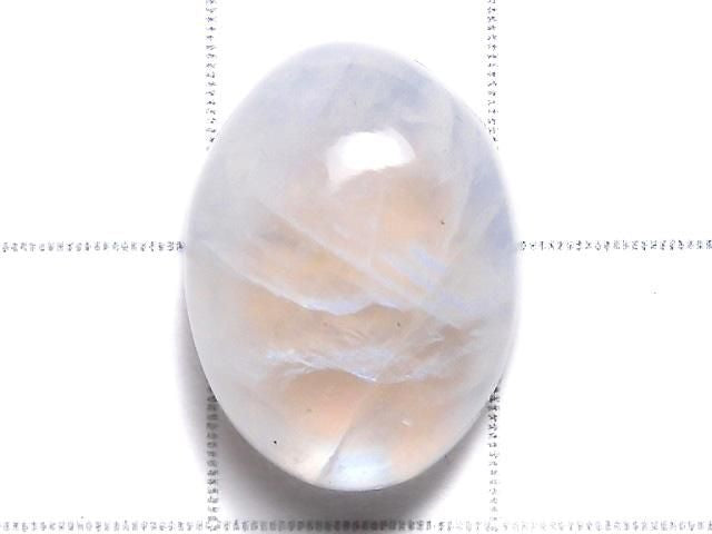 [Video][One of a kind] High Quality Rainbow Moonstone AAA Cabochon 1pc NO.73