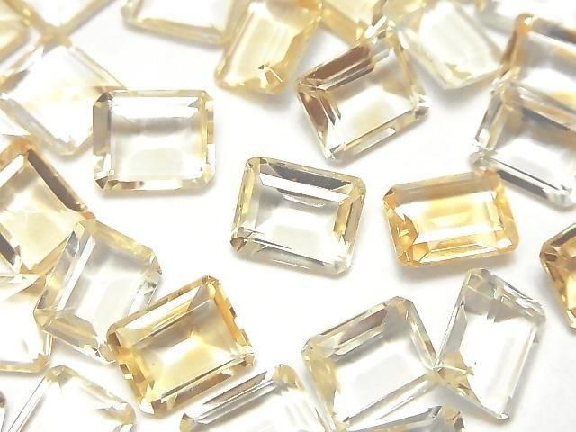 [Video] High Quality Light Color Citrine AAA Loose Stone Rectangle Faceted 10x8mm 2pcs