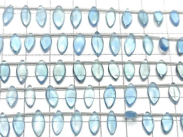 [Video] Aquamarine AAA- Marquise (Smooth) 1strand beads (approx. 7 inches/18 cm)