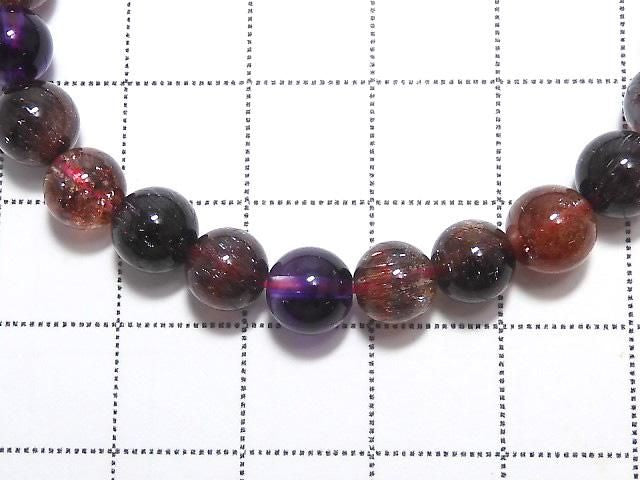 [Video][One of a kind] Top Quality Elestial Quartz AAAAA Round 6mm Bracelet NO.101