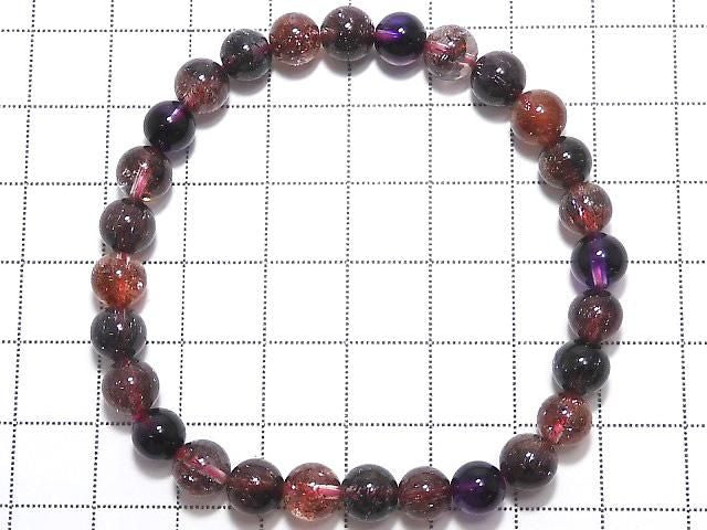 [Video][One of a kind] Top Quality Elestial Quartz AAAAA Round 6mm Bracelet NO.101