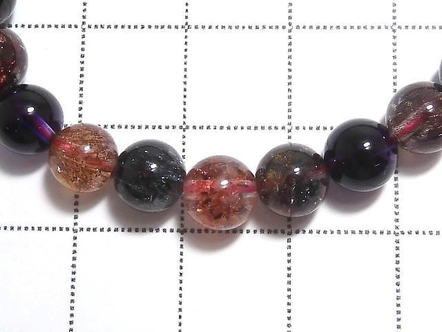 [Video][One of a kind] Top Quality Elestial Quartz AAAAA Round 6mm Bracelet NO.102