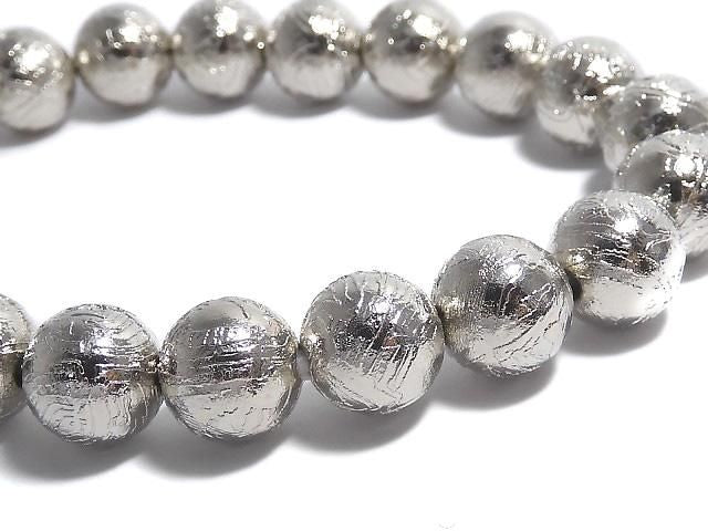 [Video][One of a kind] Meteorite (Altai meteorite) Round 9.8mm Bracelet NO.6
