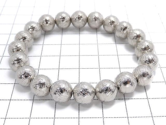 [Video][One of a kind] Meteorite (Altai meteorite) Round 9.8mm Bracelet NO.6