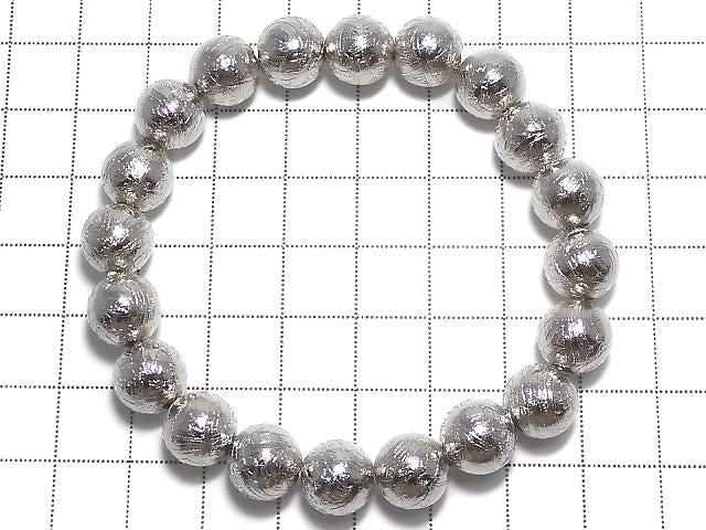 [Video][One of a kind] Meteorite (Altai meteorite) Round 9.8mm Bracelet NO.6