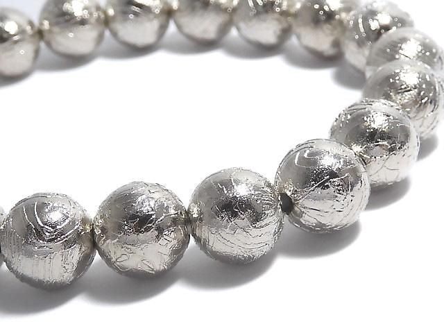 [Video][One of a kind] Meteorite (Altai meteorite) Round 9.8mm Bracelet NO.7