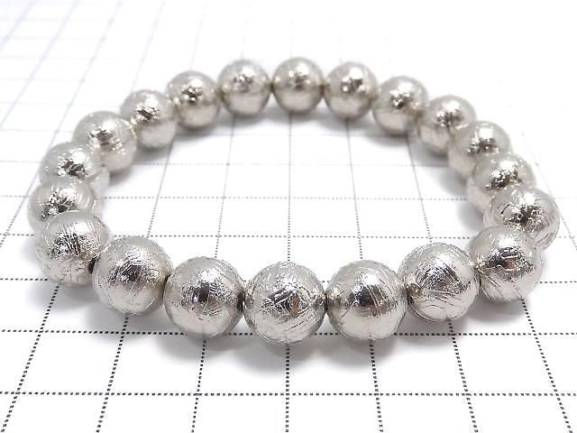 [Video][One of a kind] Meteorite (Altai meteorite) Round 9.8mm Bracelet NO.7