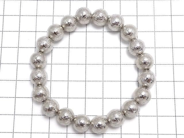 [Video][One of a kind] Meteorite (Altai meteorite) Round 9.8mm Bracelet NO.7