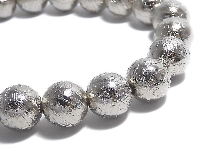 [Video][One of a kind] Meteorite (Altai meteorite) Round 9.8mm Bracelet NO.8