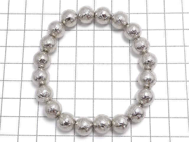 [Video][One of a kind] Meteorite (Altai meteorite) Round 9.8mm Bracelet NO.8