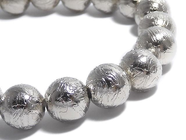 [Video][One of a kind] Meteorite (Altai meteorite) Round 9.8mm Bracelet NO.9