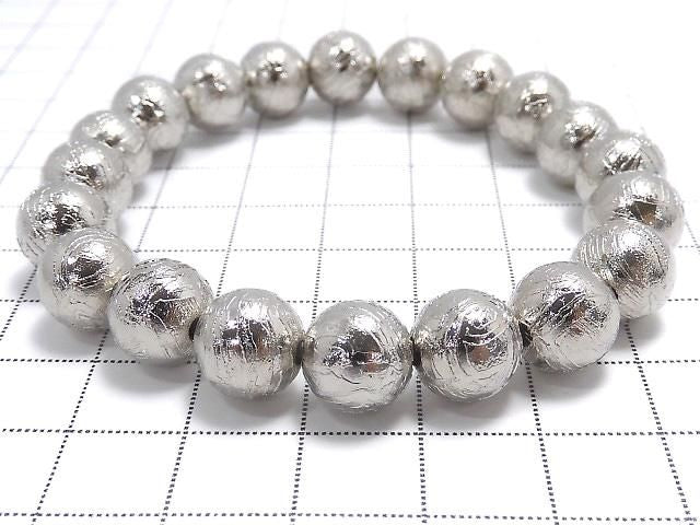 [Video][One of a kind] Meteorite (Altai meteorite) Round 9.8mm Bracelet NO.9
