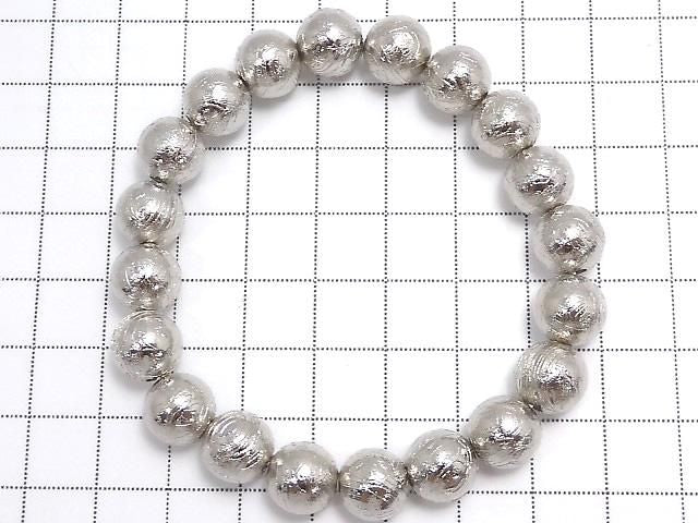 [Video][One of a kind] Meteorite (Altai meteorite) Round 9.8mm Bracelet NO.9