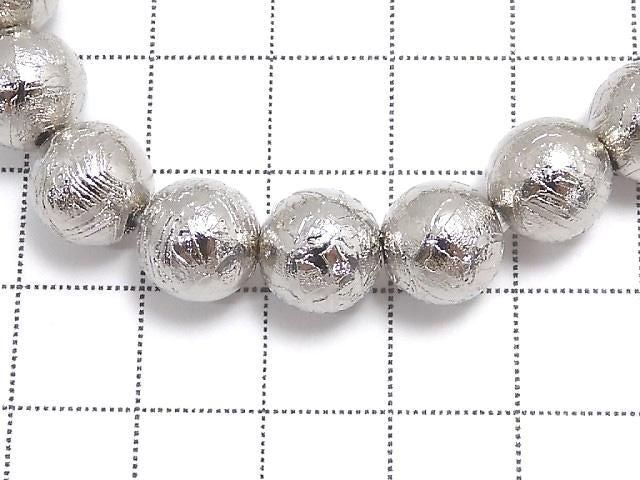 [Video][One of a kind] Meteorite (Altai meteorite) Round 9.8mm Bracelet NO.10