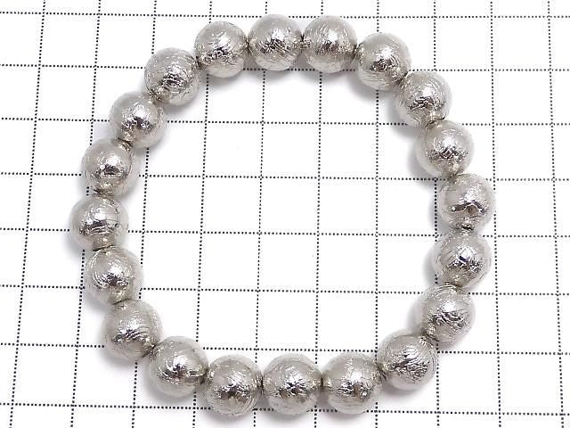[Video][One of a kind] Meteorite (Altai meteorite) Round 9.8mm Bracelet NO.10