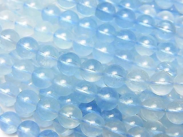 [Video] Aquamarine AAA- Round 6mm 1strand beads (approx. 15 inches/36 cm)