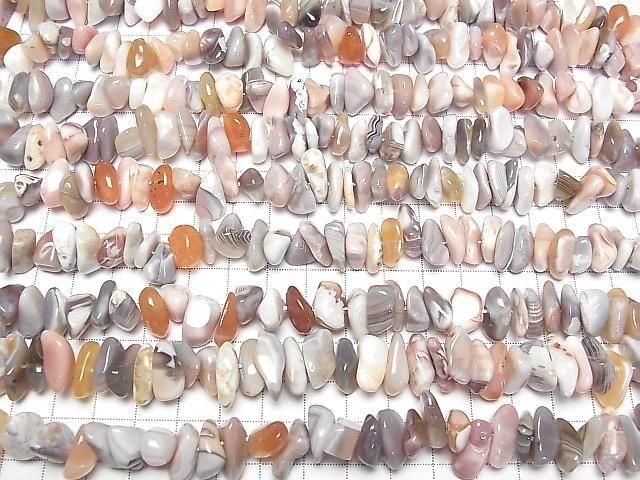 [Video] Pink Botswana Agate Chips (Small Nugget) 1strand beads (approx. 15 inches/36 cm)