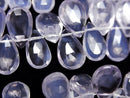 [Video] High Quality Scorolite AAA Pear Shape Faceted Briolette half or 1strand beads (aprx.8inch/20cm)