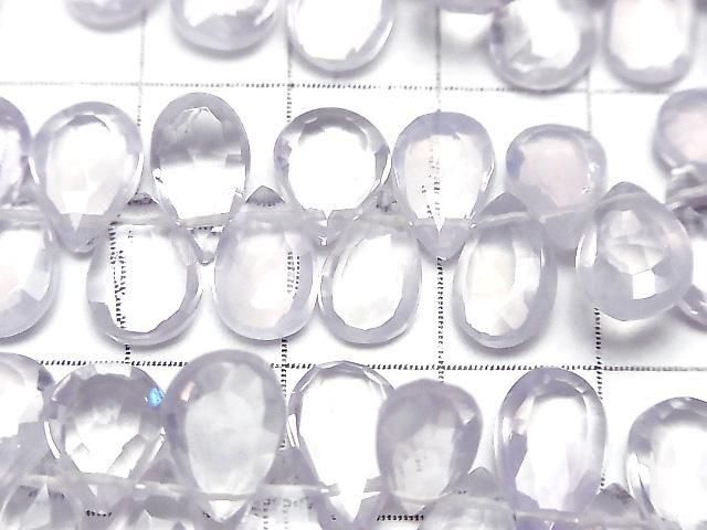 [Video] High Quality Scorolite AAA Pear Shape Faceted Briolette half or 1strand beads (aprx.8inch/20cm)