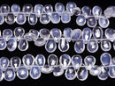 [Video] High Quality Scorolite AAA Pear Shape Faceted Briolette half or 1strand beads (aprx.8inch/20cm)