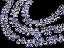 [Video] High Quality Scorolite AAA Pear Shape Faceted Briolette half or 1strand beads (aprx.8inch/20cm)