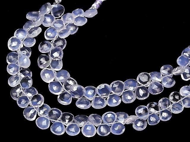 [Video] High Quality Scorolite AAA Chestnut Faceted Briolette 1strand beads (aprx.8inch/20cm)