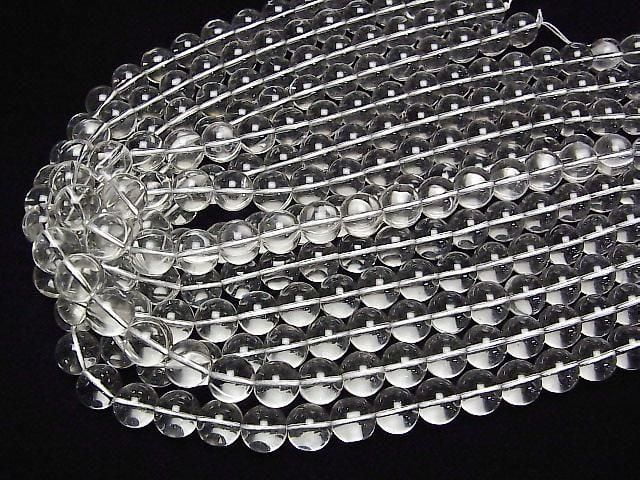 [Video] Crystal (Smelted Quartz) AAA- Round 12mm [Smoky Color] 1strand beads (approx. 14inch/35cm)