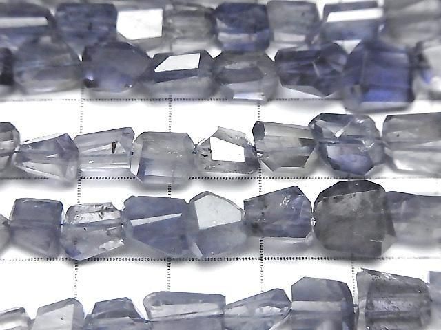 [Video] Iolite AA++ Faceted Nugget half or 1strand beads (approx. 7 inches/18 cm)