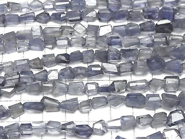 [Video] Iolite AA++ Faceted Nugget half or 1strand beads (approx. 7 inches/18 cm)