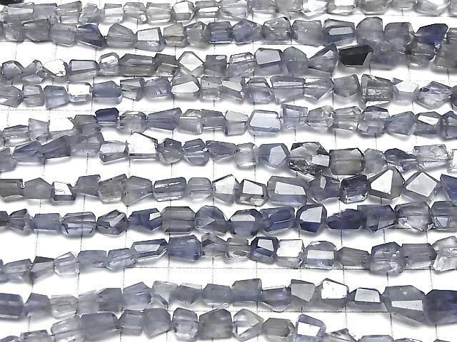 [Video] Iolite AA++ Faceted Nugget half or 1strand beads (approx. 7 inches/18 cm)