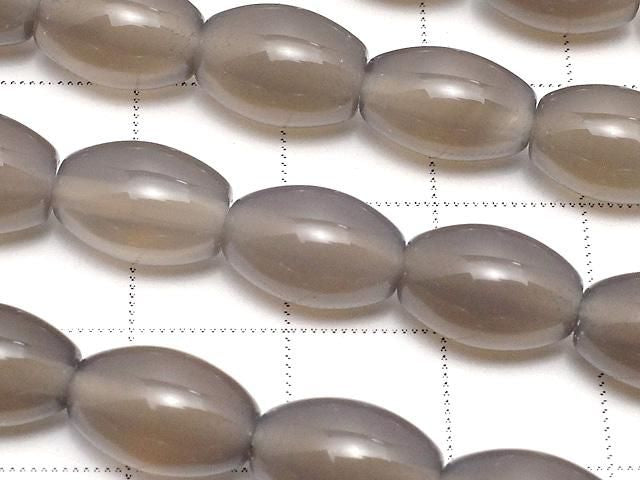 Gray Onyx AAA Rice 12x8x8mm 1strand beads (approx. 15 inches/37 cm)
