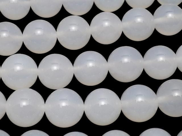 White Chalcedony AAA Round 16mm half or 1strand beads (approx. 15 inches/37 cm)