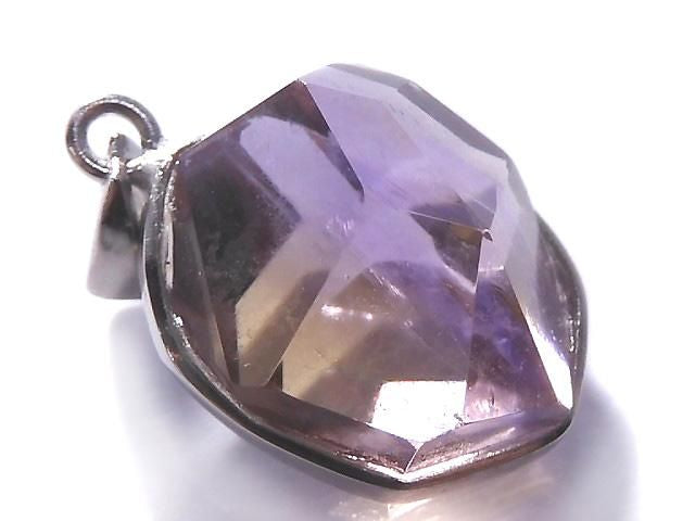 [Video][One of a kind] High Quality Ametrine AAA- Faceted Pendant Silver925 NO.31