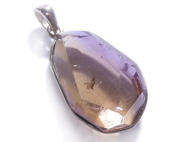 [Video][One of a kind] High Quality Ametrine AAA- Faceted Pendant Silver925 NO.35
