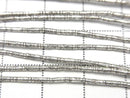 Karen Silver Fish Pattern Tube 4.5x1.2x1.2mm 1/4 or 1strand beads (approx. 27inch/68cm)